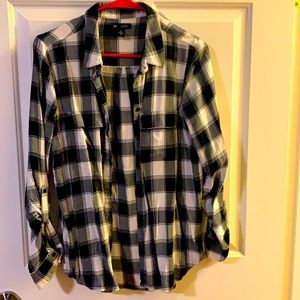 Black and white flannel